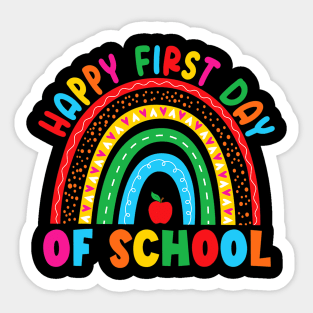 Happy First Day of School Teacher Back to School Sticker